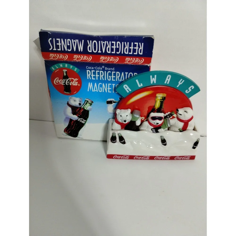 Coca-Cola Polar Bear Magnet‎ Set Always Fridge Magnets Coke Collectible